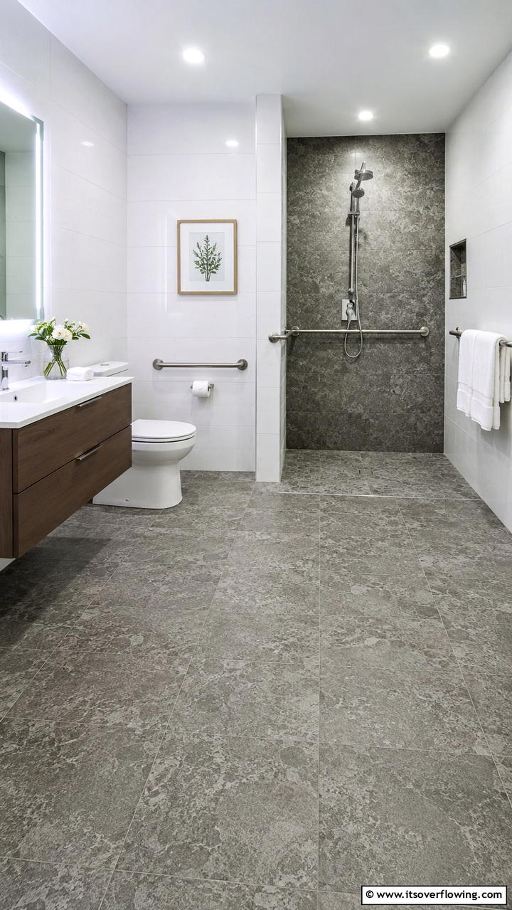 Anti Slip Safety Tiles - 30 Bathroom Tile Ideas to Refresh Your Space with Style