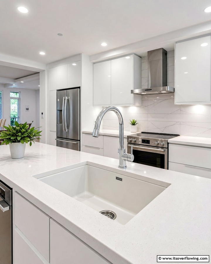 Antibacterial Coated Sink Surfaces - 30 Kitchen Sink Ideas Combining Function and Style