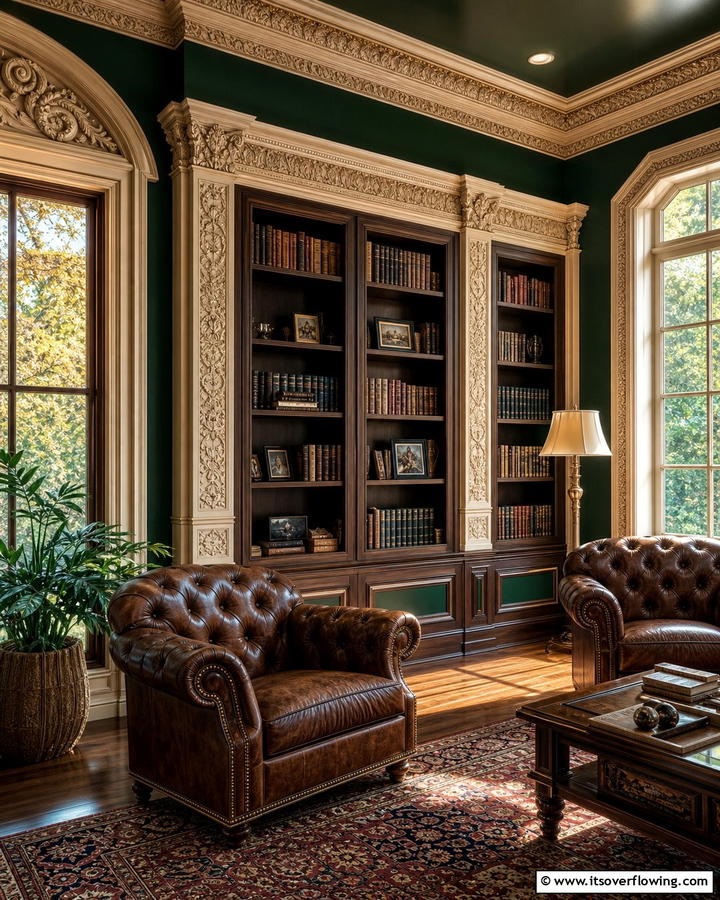 Antique Carved Detailing - 30 Wall Molding Ideas to Elevate Your Interior Design
