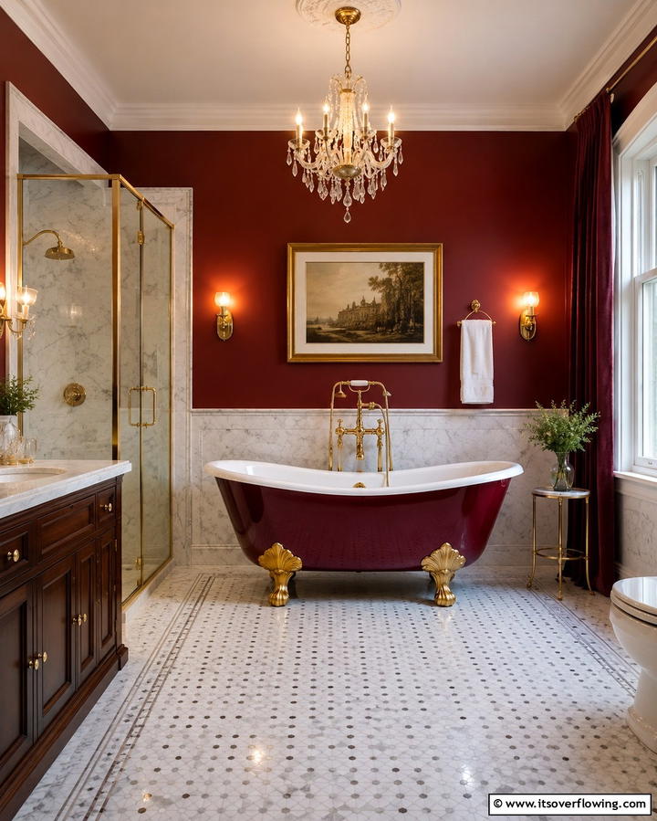 Antique Clawfoot Bathtubs - 25 Gothic Bathroom Ideas for a Dramatic and Stylish Space