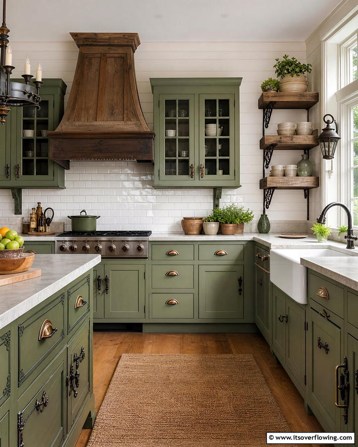 Antique Kitchen Hardware - 21 Rustic Kitchen Concepts for Warm Farmhouse-Inspired Designs