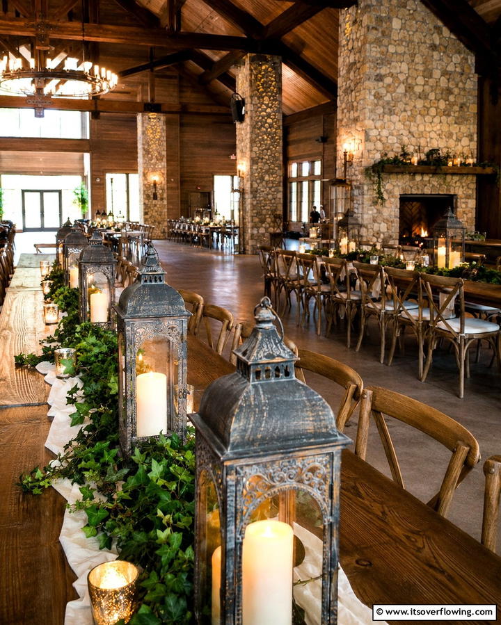 Antique Lanterns - 30 Rehearsal Dinner Centerpiece Ideas for Memorable Nights