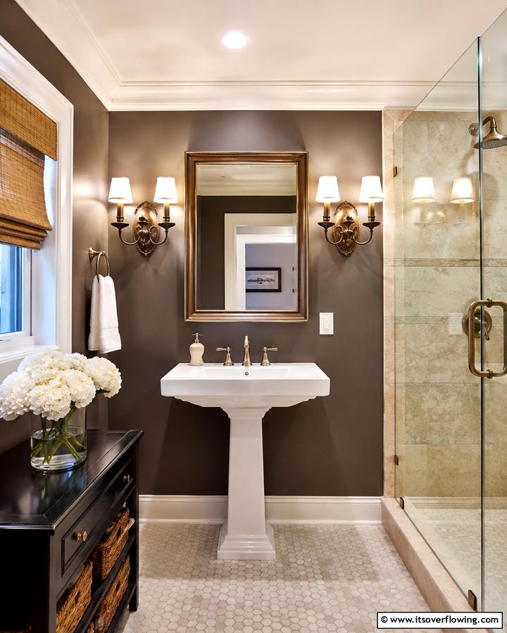 Antique Lighting Fixtures - 25 Vintage Bathroom Ideas for Classic Charm