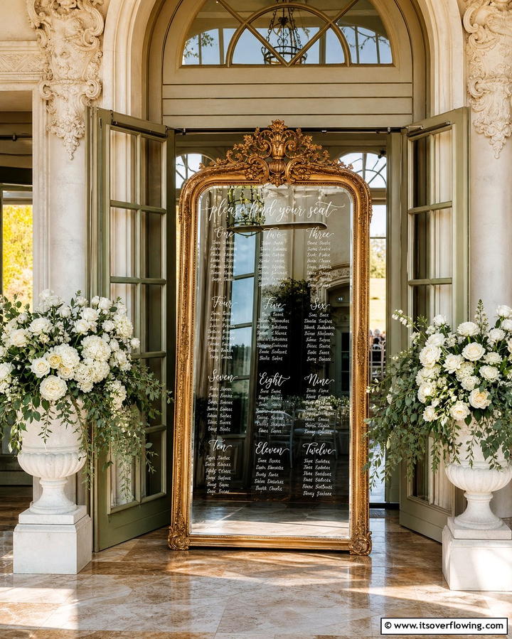 Antique Mirror Signage - 25 Vintage Wedding Ideas for a Nostalgic Celebration