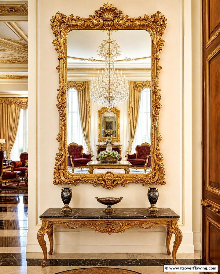 Antique Mirrors - 25 Formal Living Room Ideas for Elegant Gatherings