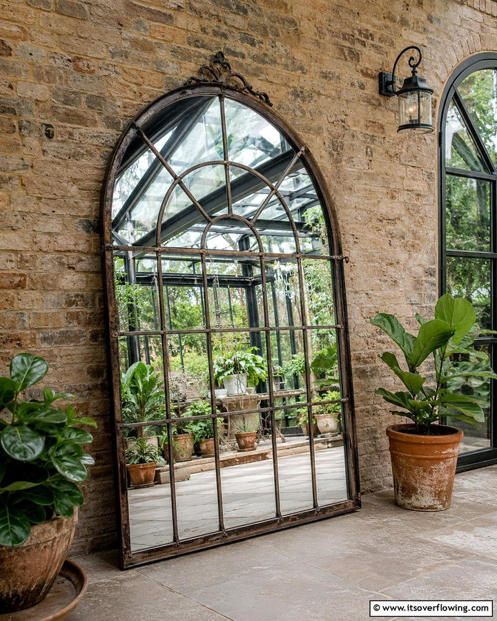 Antique Mirrors for Added Light - 25 Greenhouse Decor Ideas for Plant Lovers