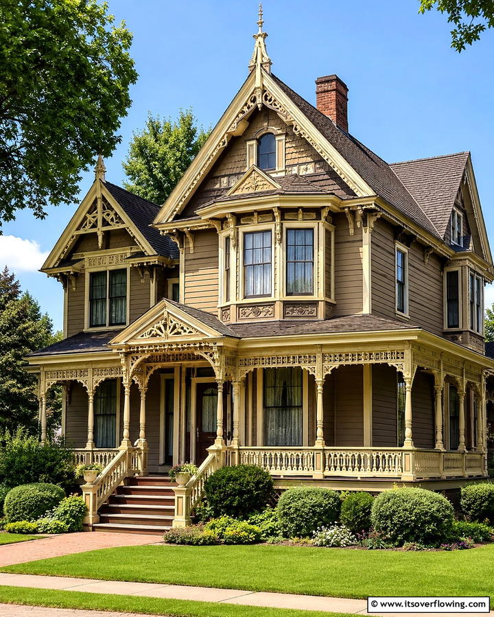 Antique Sepia Appeal - 30 Brown Exterior House Color Ideas for Warm Curb Appeal