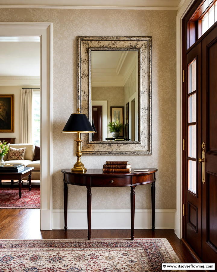 Antique Style Mirror - 25 Hallway Mirror Ideas for Stylish and Functional Spaces