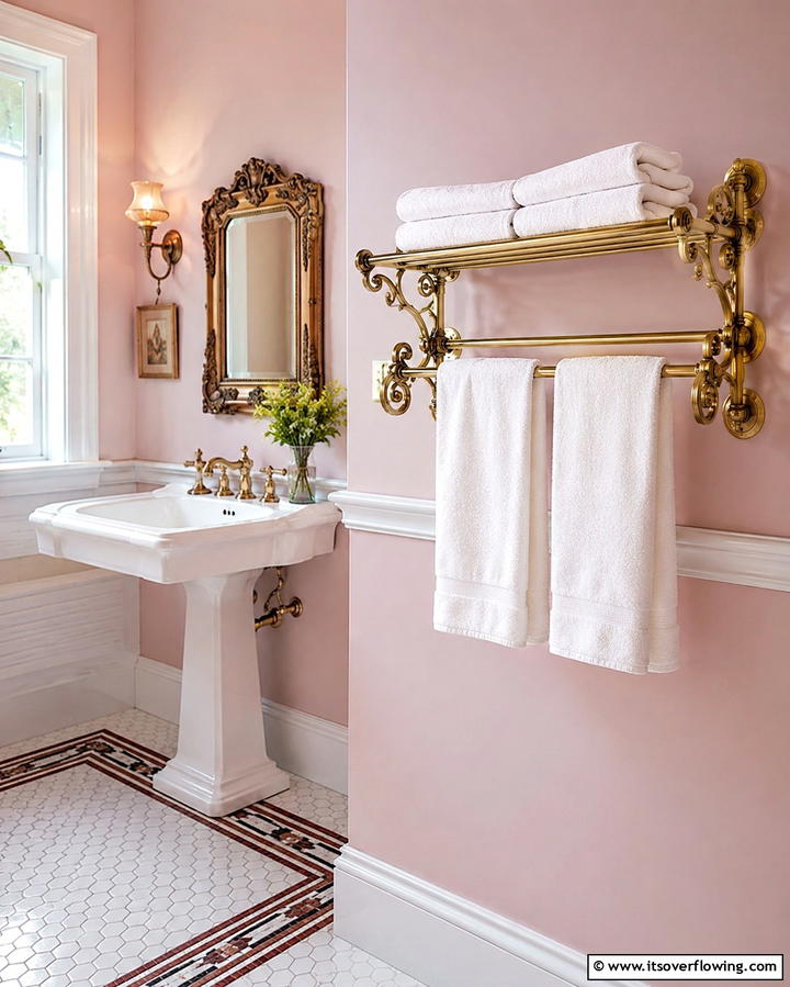 Antique Towel Racks - 25 Vintage Bathroom Ideas for Classic Charm