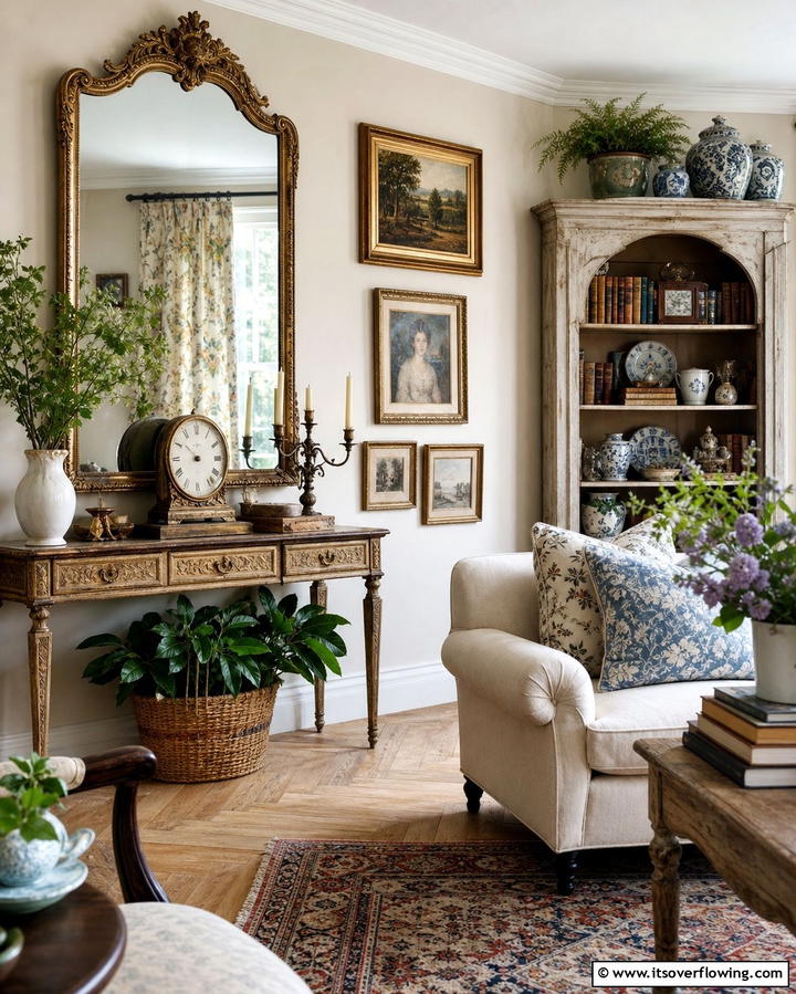 Antiques and Heirlooms - 25 Cottage Decorating Ideas- Charming & Timeless Designs