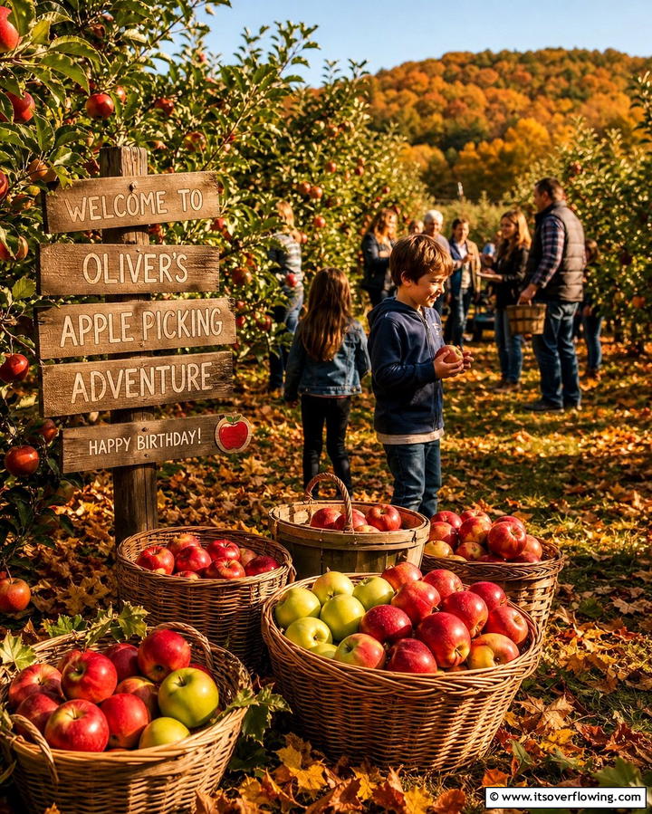 Apple Picking Adventure - 25 Fall Birthday Party Ideas for a Seasonal Celebration