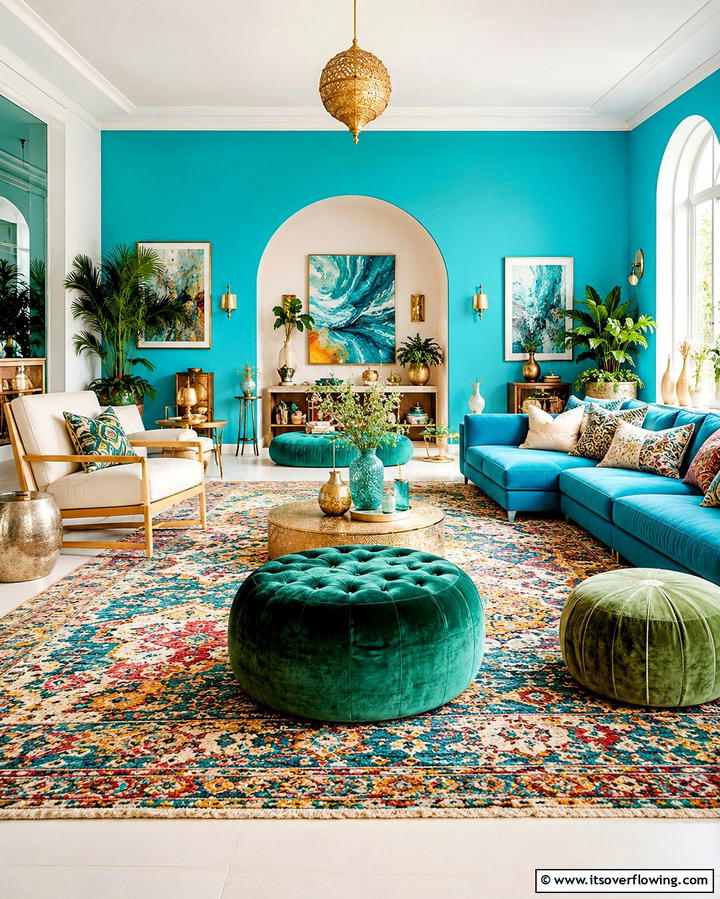 Aqua and Olive Fusion - 30 Refreshing Blue and Green Color Combos for Home Decor