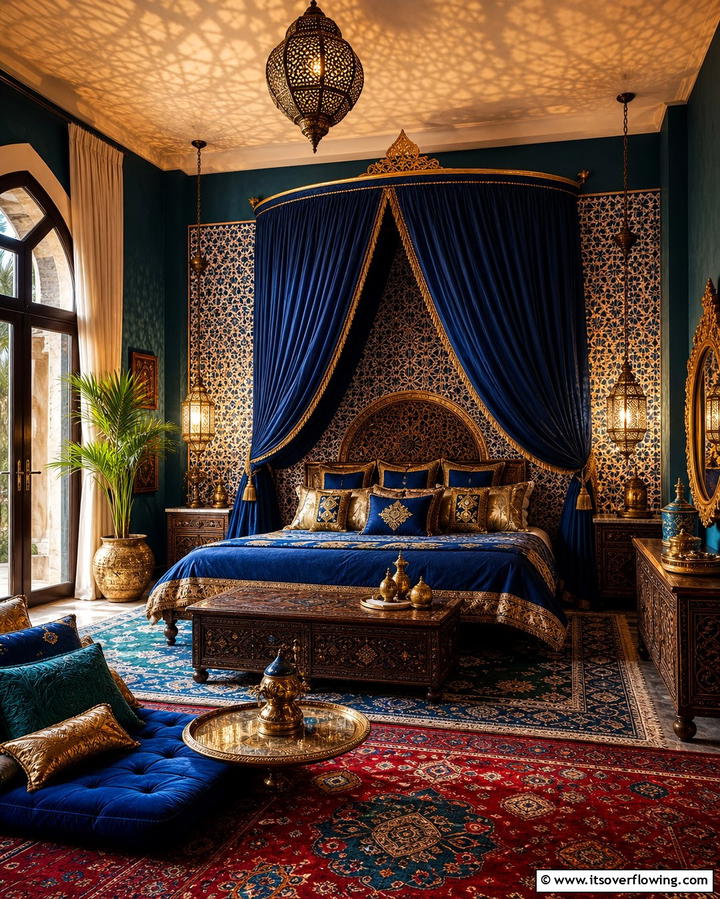 Arabian Nights Oasis - 25 Fantasy Bedroom Ideas for a Magical Escape