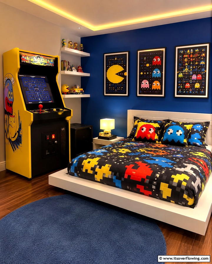 Arcade Game Decor - 30 1980s Bedroom Decor Ideas for a Retro-Inspired Space