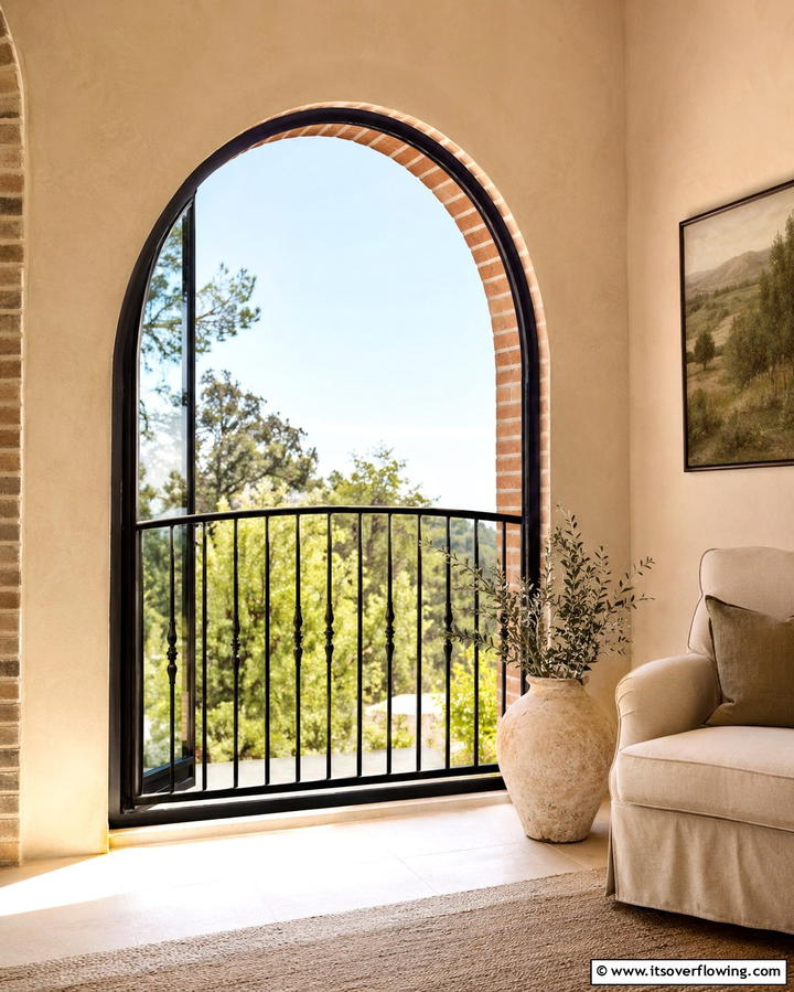 Arched Balcony Railing - 25 Romantic Juliet Balcony Ideas for Dreamy Outdoor Views