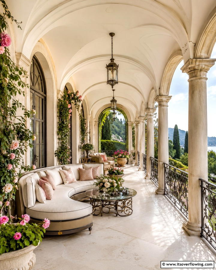 Arched Details - 30 Porch Ceiling Ideas to Refresh Your Outdoor Entryway