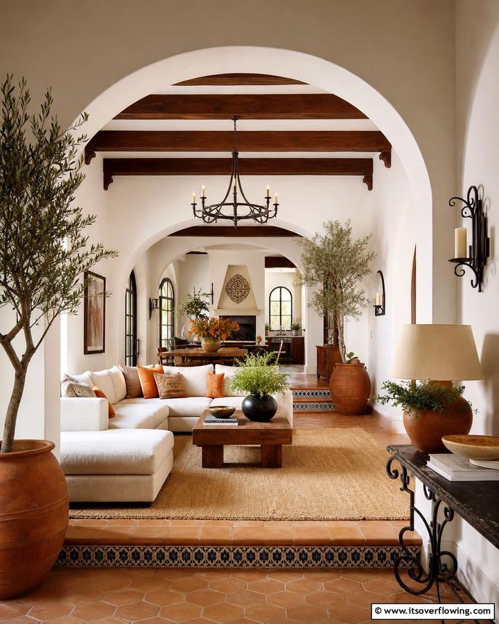 Arched Doorways - 25 Spanish Style Living Room Ideas for Timeless Elegance