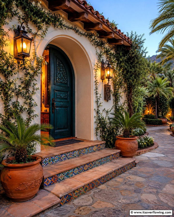 Arched Doorways - 30 Spanish Style Front Porch Ideas for Mediterranean Charm
