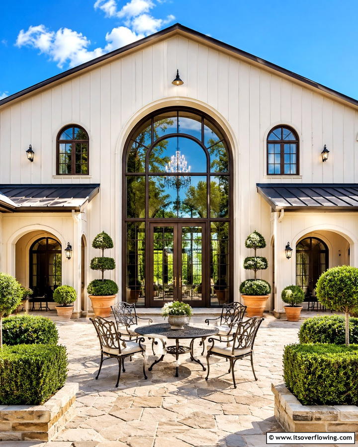 Arched Doorways and Windows - 30 Pole Barn & Barndominium Exterior Designs for Rustic Charm