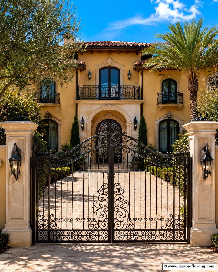 Arched Doorways and Windows for Soft Elegance - 30 Mediterranean House Exterior Ideas for Coastal Charm