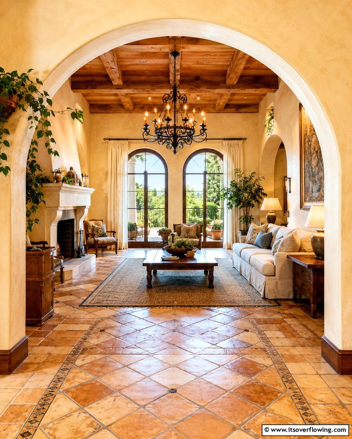 Arched Doorways - 20 Tuscan Living Room Ideas for a Cozy Feel