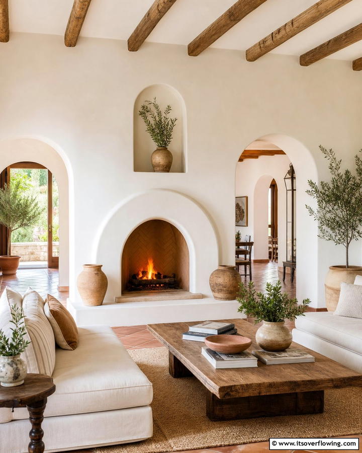 Arched Fireboxes - 20 Mediterranean Fireplace Ideas for a Warm Ambiance