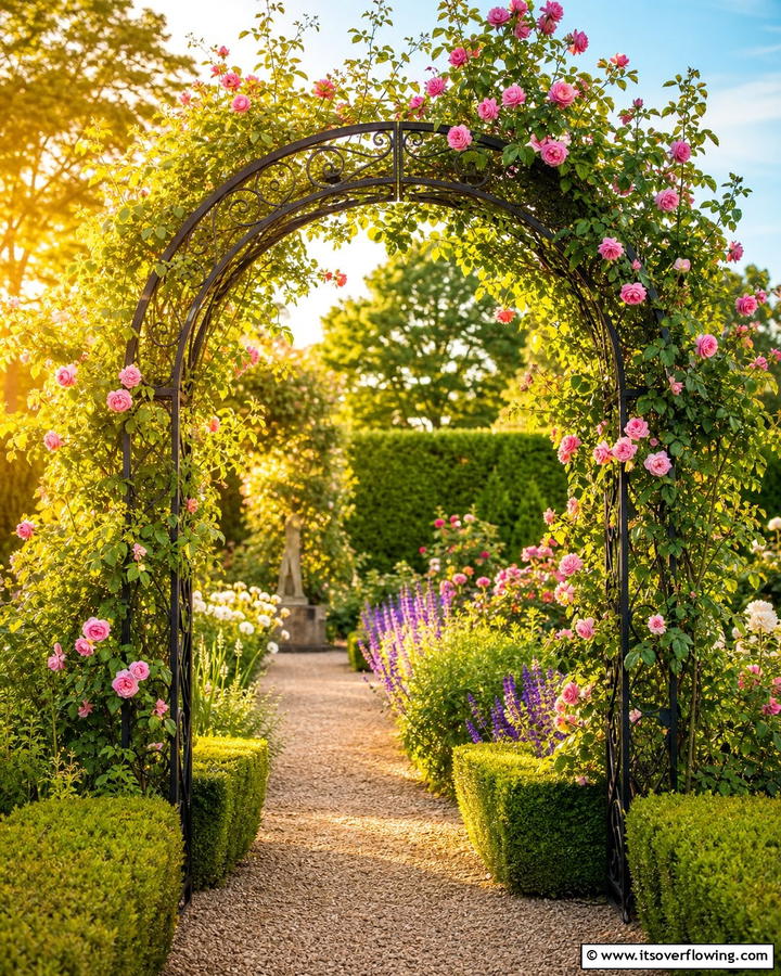 Arched Garden Trellis - 21 Garden Trellis Ideas to Support Climbing Plants Stylishly