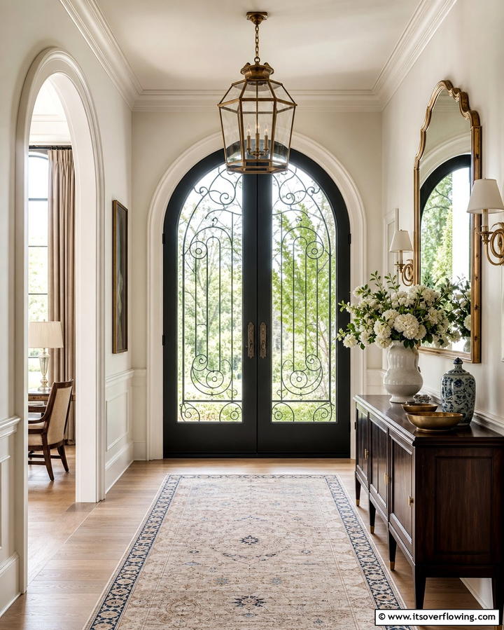 Arched Glass Doors for Classic Elegance - 25 Glass Front Doors Ideas to Brighten Your Entryway