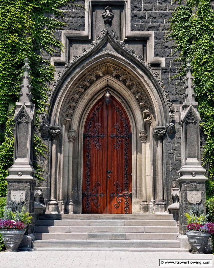 Arched Gothic Entryway - 20 Gothic Front Door Ideas to Enhance Your Home