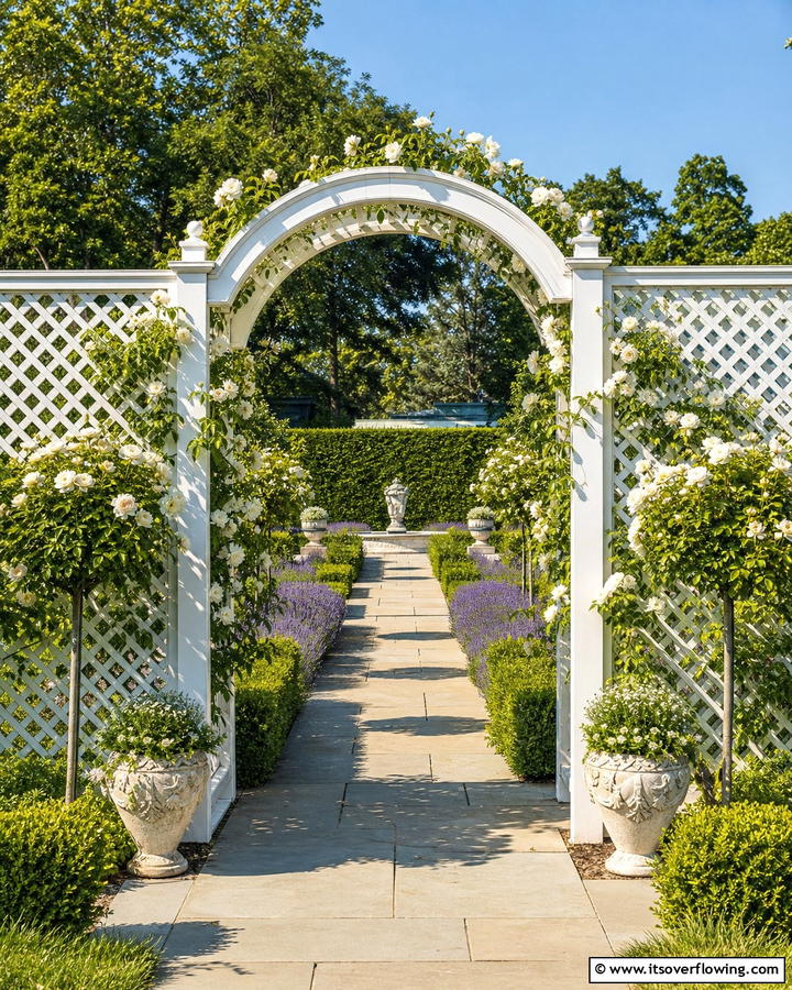 Arched Lattice Fence Panels - 20 Lattice Fence Ideas for a Stylish and Functional Garden