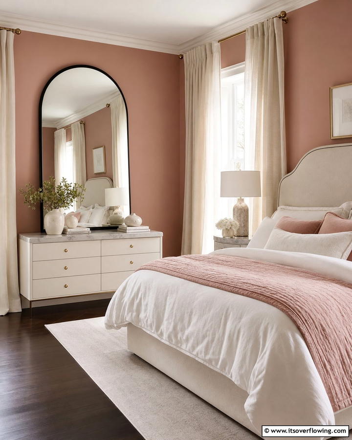 Arched Mirror for Soft Elegance - 20 Bedroom Mirror Ideas to Reflect Your Style