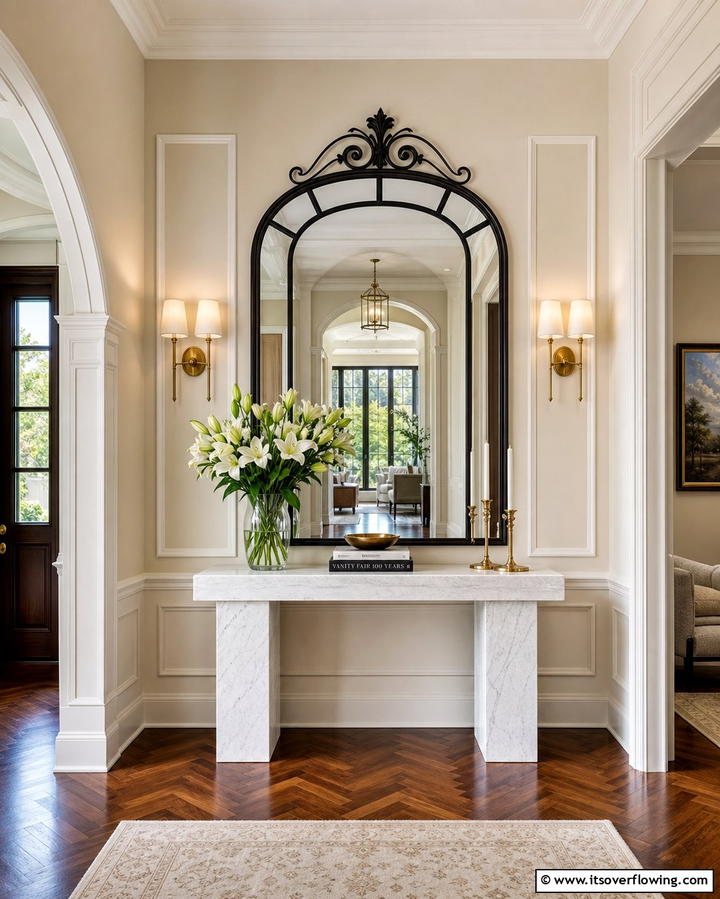 Arched Mirror - 25 Hallway Mirror Ideas for Stylish and Functional Spaces