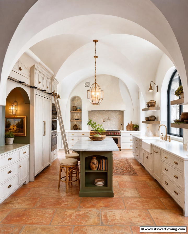 Arched Vaulted Ceilings for a Grand Look - 25 Vaulted Ceiling Kitchen Ideas for a Spacious Feel