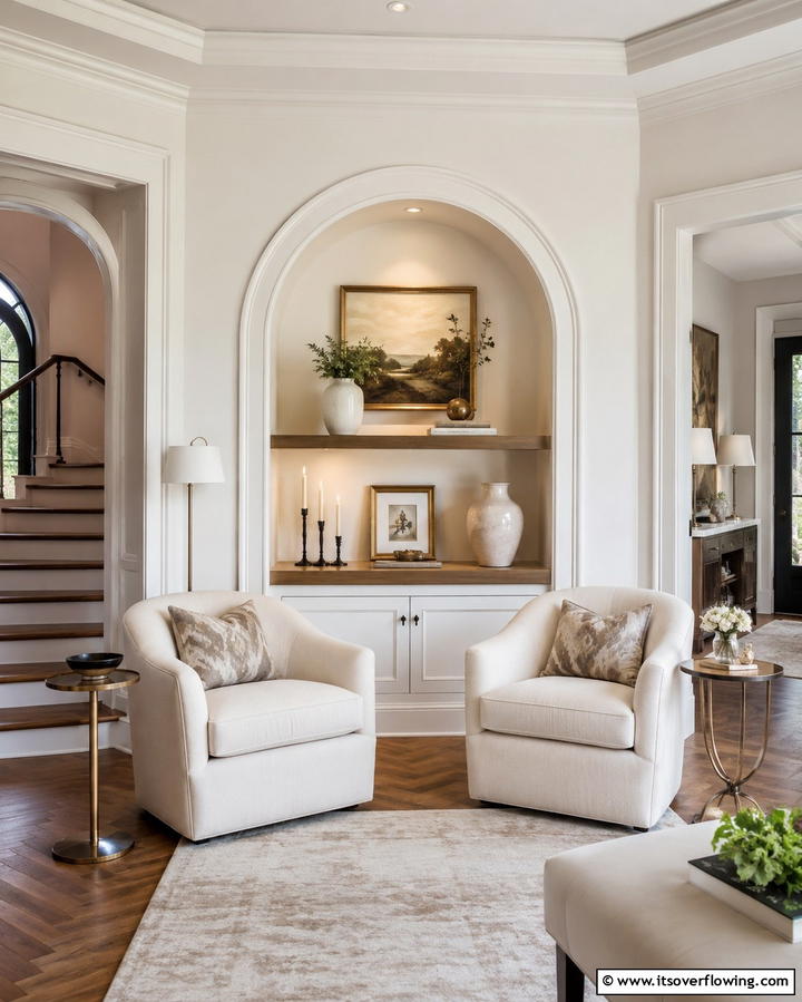 Arched Wall Niches - 20 Wall Niche Ideas to Display Art and Decor Creatively