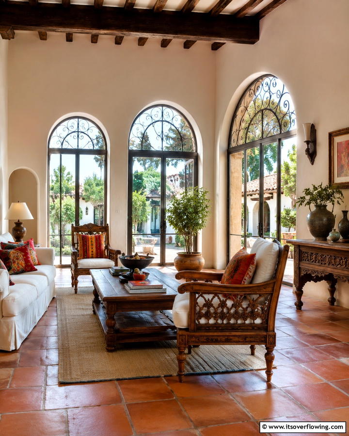 Arched Windows for a Timeless Aesthetic - 20 Spanish Style Windows to Enhance Your Home’s Charm