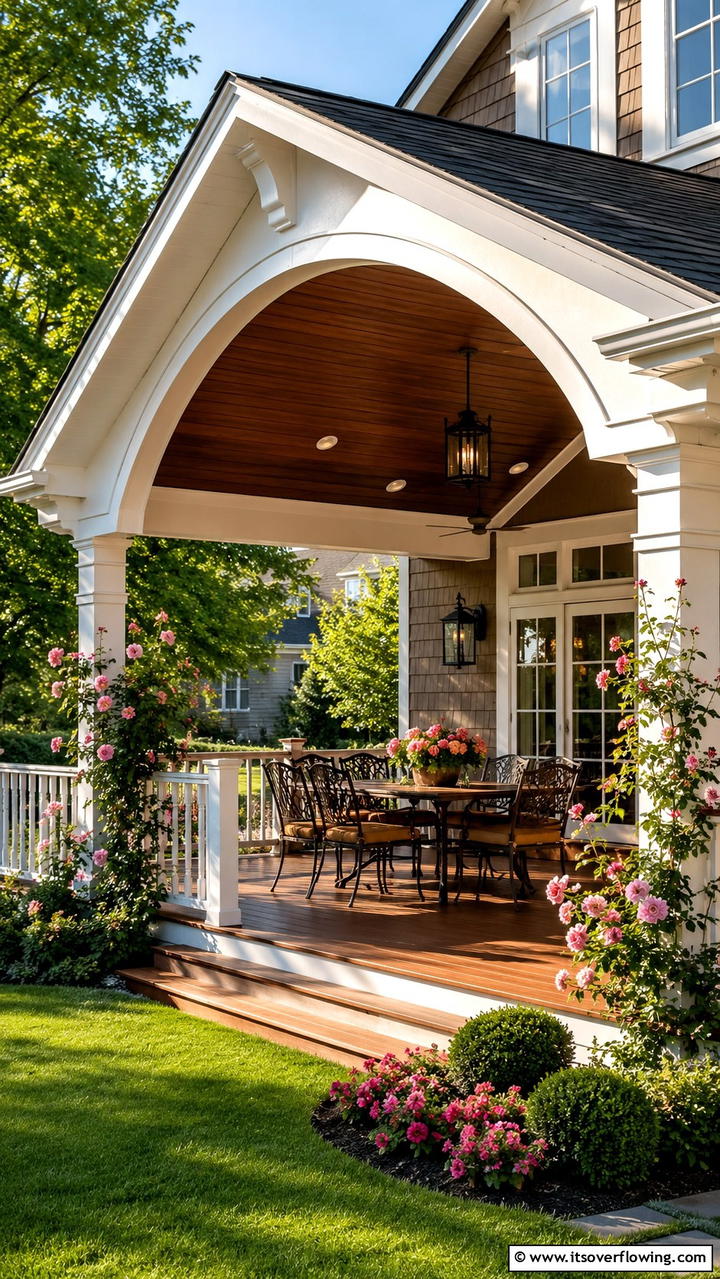 Arching Fascia Design - 30 Deck Roof Ideas for Shaded Outdoor Living