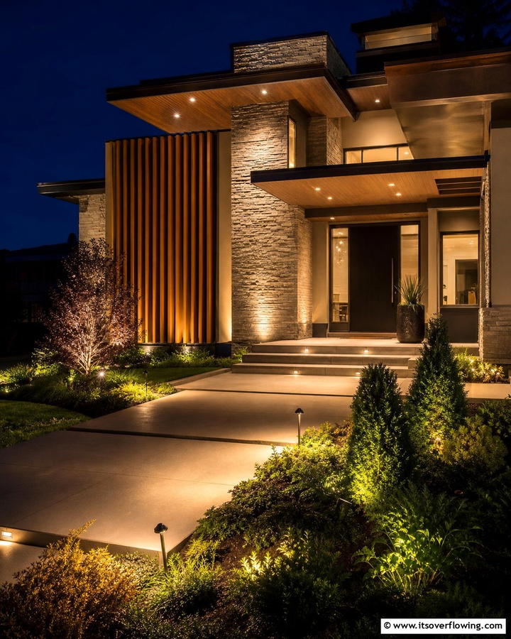 Architectural Accentuators - 21 Outdoor Lighting Ideas to Illuminate Your Nights
