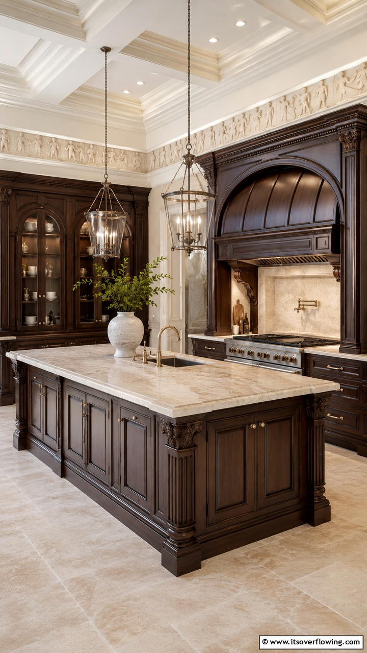 Architectural Inspiration - 30 Dark Wood Kitchen Cabinet Designs for Classic Style