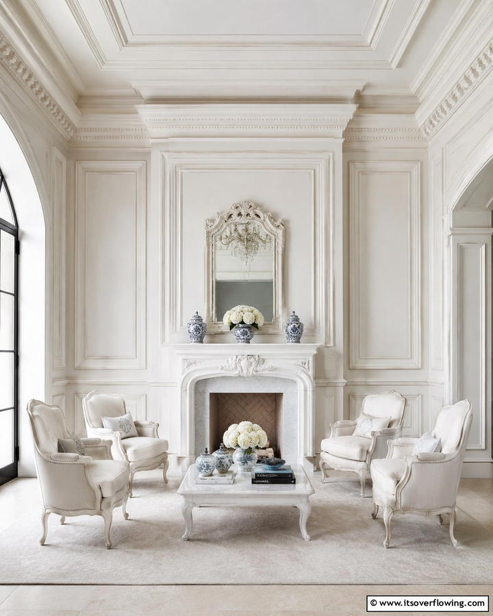 Architectural Moldings for Sophistication - 30 High Ceiling Wall Decor Ideas for Tall Interior Spaces