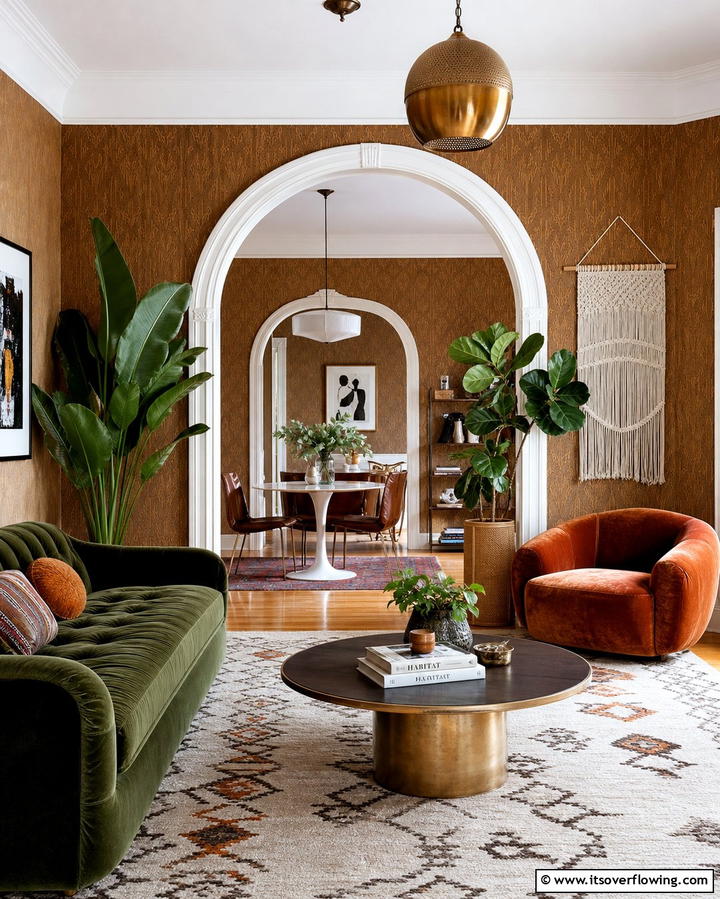 Archways - 25 Retro 70s Living Room Ideas for a Funky Vibe
