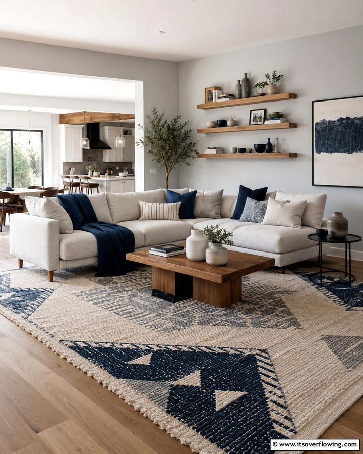 Area Rugs on Hardwood Layers - 25 Living Room Flooring Ideas for a Stunning Space