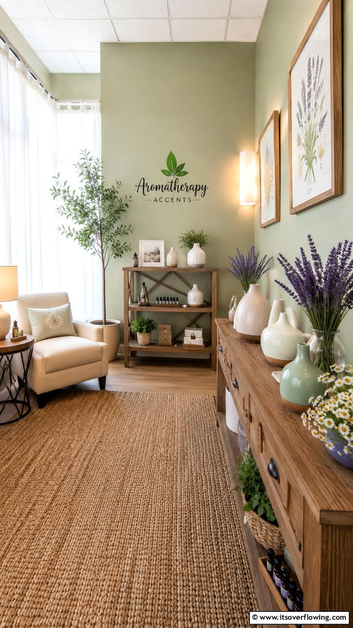 Aromatherapy Accents - 21 Calming Therapist Office Decor Ideas for a Serene Environment