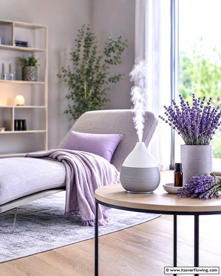 Aromatherapy Elements - 30 Serene Zen Living Room Ideas for Mindfulness