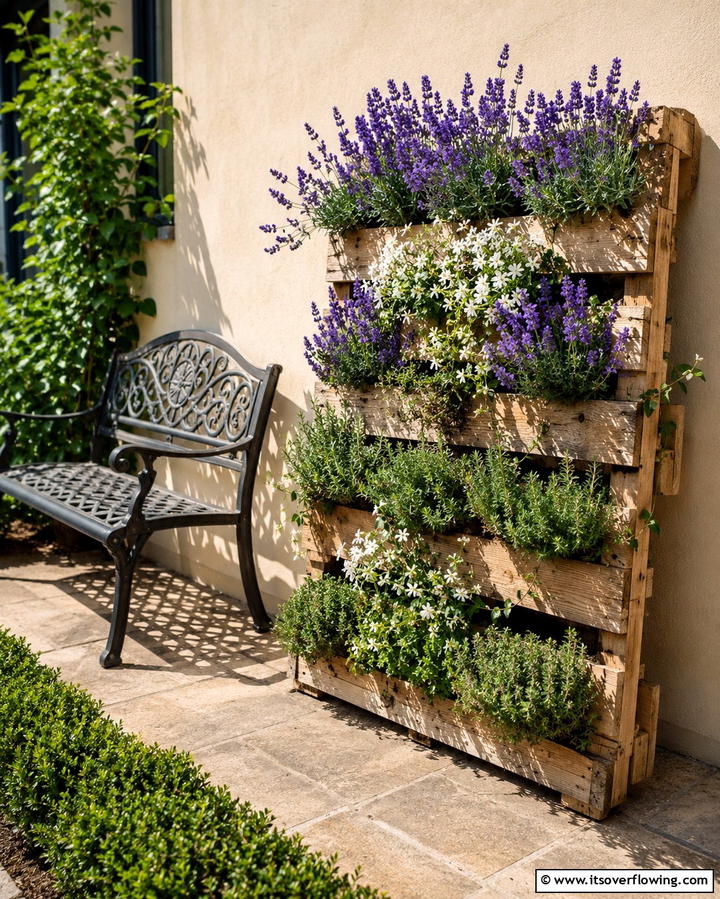 Aromatic Pallet Garden - 25 Vertical Pallet Garden Ideas for Urban Spaces