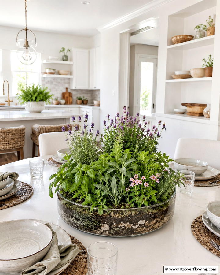 Aromatic Plant Terrarium - 30 Creative Terrarium Ideas for Indoor Gardening Enthusiasts