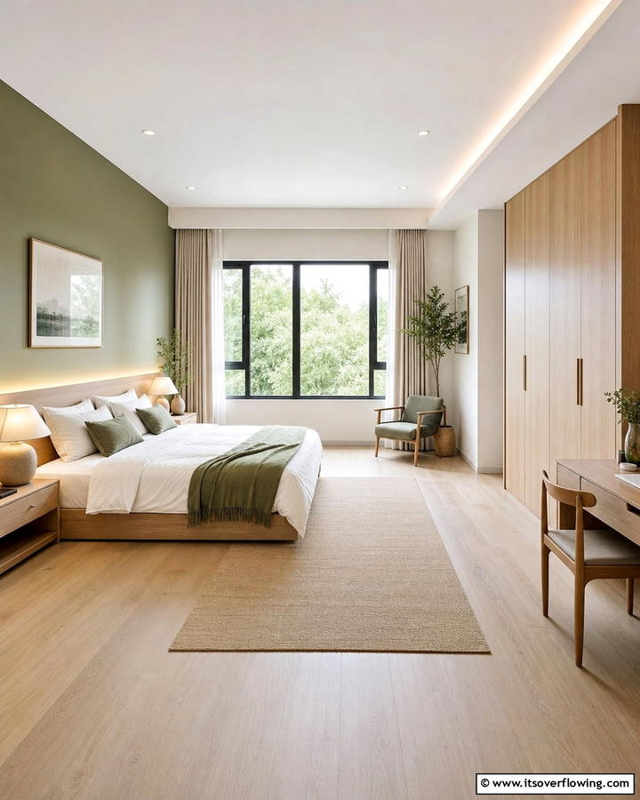 Arrange Furniture to Emphasize Open Space - 20 L-shaped Bedroom Layout Ideas for Optimal Space Use