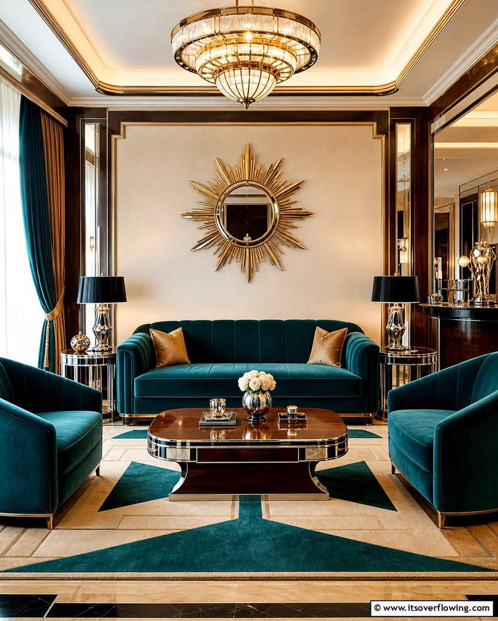 Art Deco Inspired Furniture - 25 Vintage 1930s Living Room Design Ideas for Nostalgia
