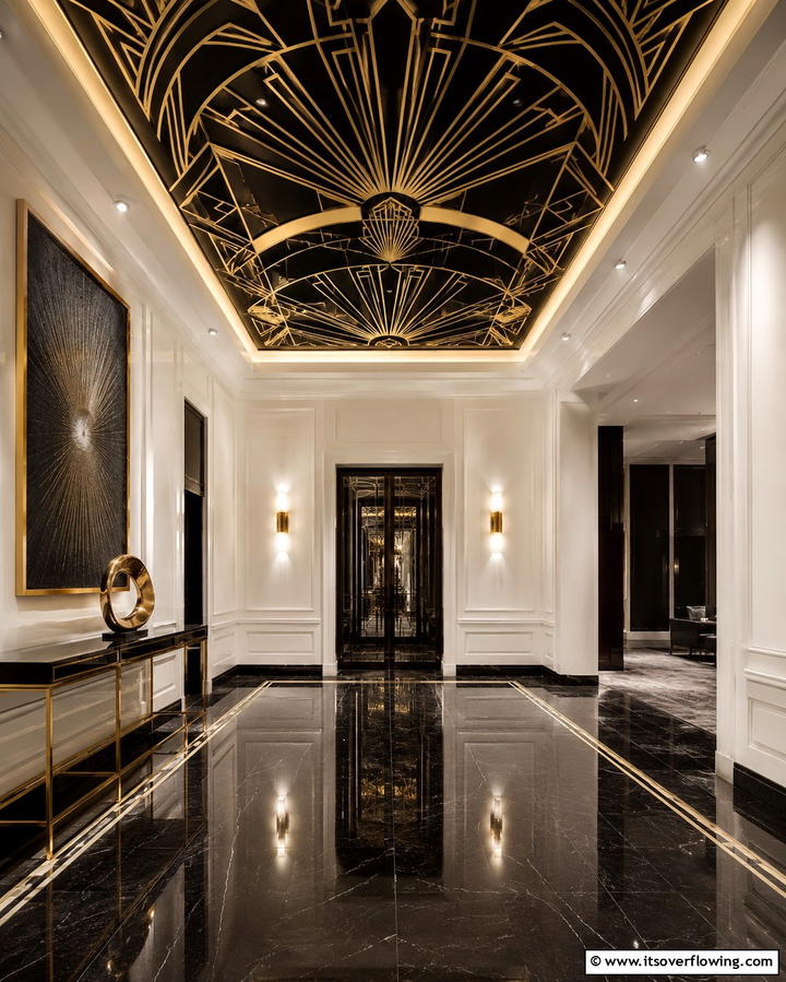 Art Deco Patterns - 30 Artistic Ceiling Murals to Inspire Unique Interior Designs