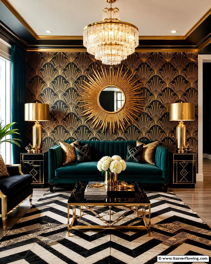 Art Deco Revival - 25 Aesthetic Room Ideas for a Stylish Space