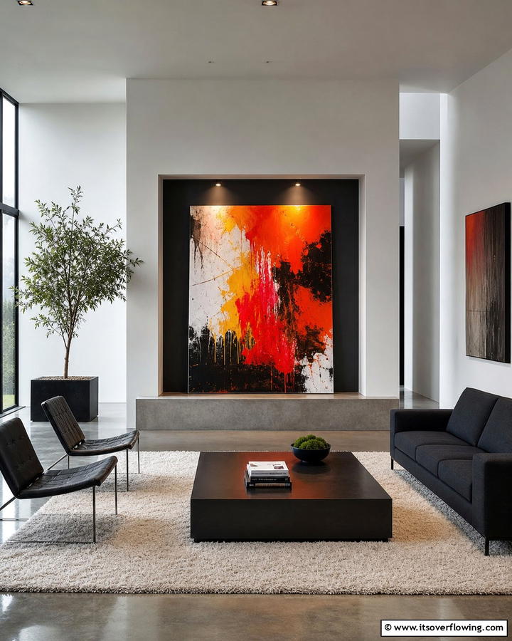 Art Installation - 20 Empty Fireplace Ideas to Transform Your Hearth